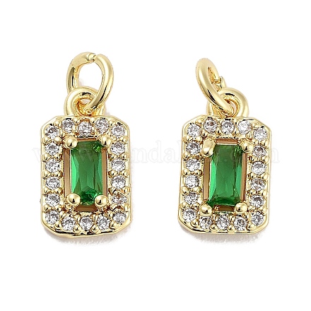 Латунные микро проложить кубического циркония подвески KK-C051-11G-01-1