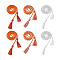 6Pcs 3 Style Polyester Tassel Big Pendant Decorations, for Graduation Ceremony, Mixed Color, 2pcs/style