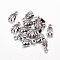 Tibetan Style Pendant Bails, Cadmium Free & Nickel Free & Lead Free, Antique Silver, 14x6.5x4.5mm, Hole: 2mm