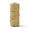 Cotton String Threads, for DIY Crafts, Gift Wrapping and Jewelry Making, Light Khaki, 3mm, about 109.36 Yards(100m)/Roll