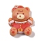 Resin Cabochons, Christmas Theme, Bear, 23.5x18.5x8mm