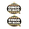 Cinco De Mayo Theme Alloy Enamel Pendants, Golden, Oval, 22x25x1mm, Hole: 1.6mm