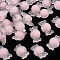 Transparent Acrylic Beads, Frosted, Bead in Bead, Candy, Misty Rose, 11.5x21.5x11.5mm, Hole: 2.5mm, about 393pcs/500g