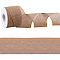 9.1M Burlap Lace Rolls, Burlap Ribbons For Craft Making, Camel, 2-1/2 inch(63mm), about 9.95 Yards(9.1m)/Roll