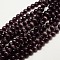 Cat Eye Beads, Round, Indigo, 6mm, Hole: 1mm, about 66pcs/strand, 15.5 inch