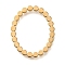 Ion Plating(IP) 201 Stainless Steel Linking Ring, Oval, Real 18K Gold Plated, 20x16x1mm