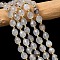 Natural Dendritic Agate Beads Strands, Faceted, Rice, with Seed Beads, 8x7mm, Hole: 0.8mm, about 37pcs/strand, 15.75''(40cm)