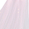 Star & Moon Pattern Nylon Mesh Fabrics, for Costume Accessories, Pearl Pink, 1800x1600x1.2mm