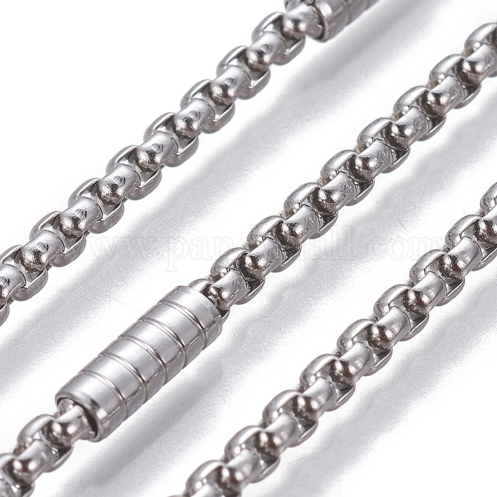 Wholesale Tarnish Resistant 304 Stainless Steel Box Chains