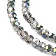 Electroplate Glass Beads Strands EGLA-D021-15-3