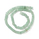 Natürlichen grünen Aventurin Perlen Stränge G-K326-03A-3