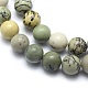 Chapelets de perles de jaspe dendritique naturelle G-E501-8mm-01-3