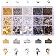 Accessoires de bijoux de base avec fermoir mousqueton en laiton anneaux de saut de fer embouts en ruban IFIN-PH0009-01