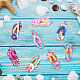 SUNNYCLUE 1 Box 30pcs Clay Flip Flop Charms Pendant DIY jewellery Mini Slippers Charms Colorful Polymer Clay Charms for Women Summer jewellery Making Necklace Earrings Bracelet Craft Findings PORC-SC0001-05-5