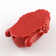 Perline di corallo tinto Buddha head sintetico CORA-R011-17D-2