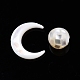 Ensemble de perles de coquillage blanc naturel SSHEL-N032-51-B01-2