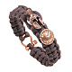 Braided Cord Bracelets BJEW-L616-08ARG-1