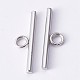 304 Stainless Steel Toggle Clasps STAS-P190-07-6