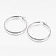 304 Stainless Steel Hoop Earrings BJEW-N0039-10-2
