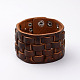 Men's Vogue Braided Leather Cord Bracelets BJEW-BB15590-2