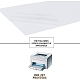 Benecreat 14 Blatt a4 transparente glänzende Schablonenblätter wasserdicht glänzende selbstklebende PVC-Filmetikettenaufkleber für Laserdrucker Büromaterial AJEW-BC0005-66-5