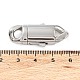 304 Stainless Steel Bayonet Clasps STAS-M325-08P-3