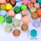 Perlas focales de silicona hexagonales&nbsp;SI-JX0020A-104-2
