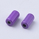 塗装合金ビーズをスプレー  チューブ  紫色のメディア  6x3mm  穴：1.2mm PALLOY-G268-N01-028-3