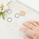 Unicraftale 24 Stück 4 Farben 1 mm polierter glatter Kuppelfingerring für Mädchenfrauen RJEW-UN0001-12-2
