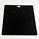 長方形形状厚紙のネックレスのディスプレイカード  ブラック  190x140x0.8mm CDIS-Q001-10A-2