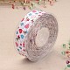 Coeur et étoile ruban imprimé de polyester pour l'emballage de cadeaux et de la décoration du festival SRIB-M011-01A-2