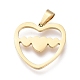 Valentine's Day 304 Stainless Steel Jewelry Sets SJEW-K154-08G-4
