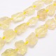 Natural Lemon Quartz Beads Strands G-G543-07C-1