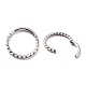 Boucles d'oreilles anneau torsadé pour fille femme STAS-K233-02C-P-2
