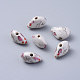 Hebras de cuentas de porcelana de conejito hechas a mano PORC-L033-012-3