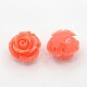 Synthetic Coral 3D Flower Rose Beads CORA-A006-6mm-013-1
