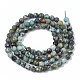 Brins de perles turquoises africaines naturelles (jaspe) X-G-S361-4mm-002-2