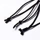 Natural Fossil Coral Arch Pendant Necklace with Nylon Cord for Women NJEW-C002-03-5