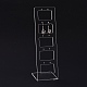 透明アクリルイヤリングディスプレイスタンド  はしご形  透明  19.5x6.3x0.95cm  穴：1.6mm EDIS-G014-01-1