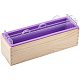 AHANDMAKER Loaf Soap Mold + Silicone Wooden Box + Acrylic Divider Board 3+2 Swirling Making DIY-WH0181-08-1