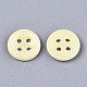 4-Hole Handmade Lampwork Sewing Buttons BUTT-T010-01N-2