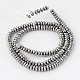 Electroplated Non-magnetic Synthetic Hematite Rondelle Bead Strands G-F234-01A-2
