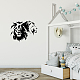 SUPERDANT 2 sheets/set Lion Head Face Decals Wall Stickers Decor Vinyl Wall Decor Stickers DIY Wall Art Wall Decals Sticker Decor for Living Room Bedroom Wall Decals DIY-WH0228-259-4