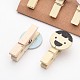 DIY Wood Craft Ideas Party Photo Wall Decorations Face Wooden Clothespins Postcard Tag Note Pegs Clips AJEW-F007-15-2