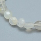 Bracelets extensibles en perles de pierre de lune grise naturelle BJEW-K213-52-3