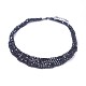 Halskette aus synthetischen Hämatitperlen NJEW-G323-03-1
