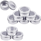 BENECREAT 10 Pcs 150ml Aluminum Tin Jars CON-BC0004-80-1