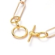 Iron Paperclip Chains Necklaces NJEW-JN02768-01-3
