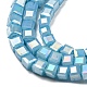 Baking Painted Glass Beads Strands DGLA-F002-05F-4