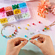 Cheriswelry 360 Stück 12 Stile imitierte Jade-Glasperlenstränge DGLA-CW0001-01-7